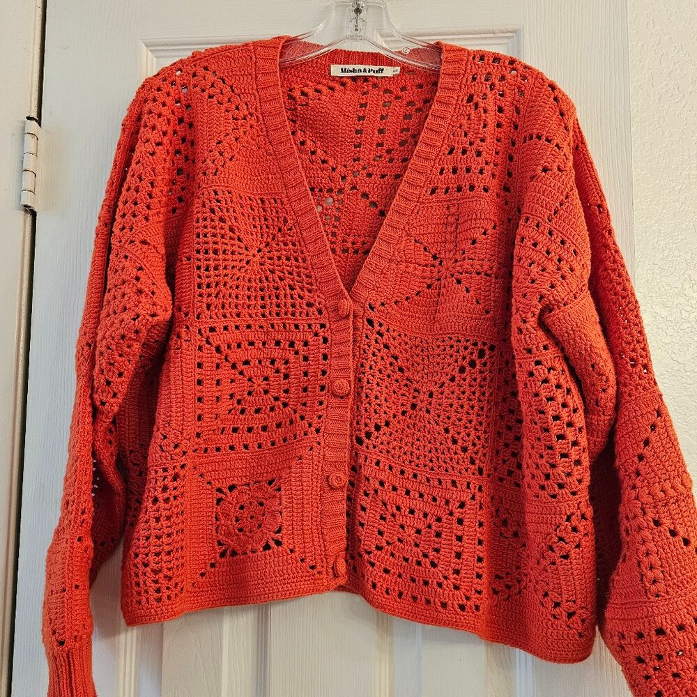 Misha & Puff Crochet Cardigan